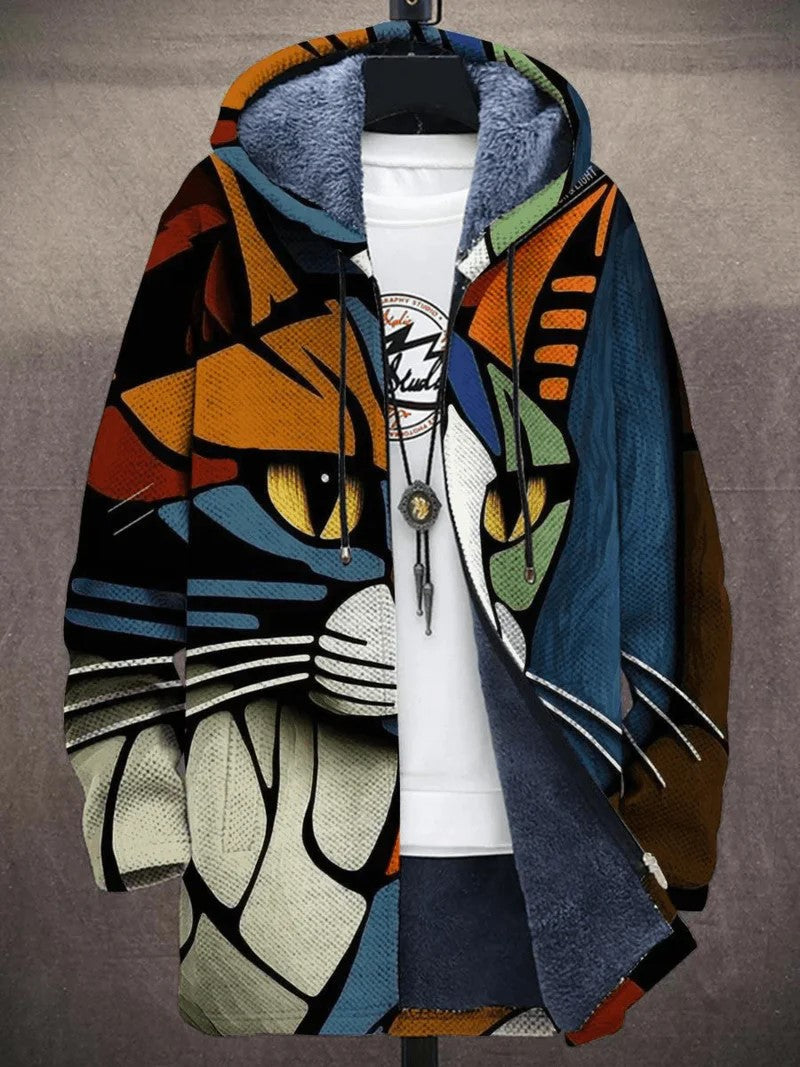 Nathan | Artistic Hooded Cardigan