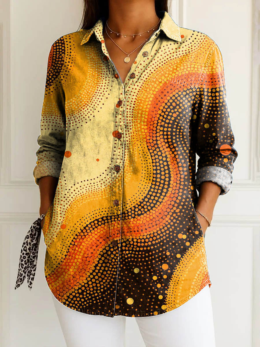 Lucille | Dotted Waves Blouse