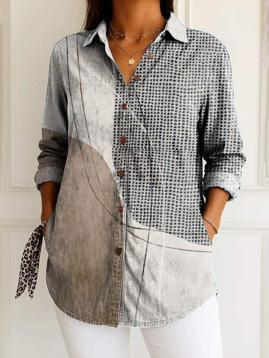 Jillian | Coastal Mosaic Blouse