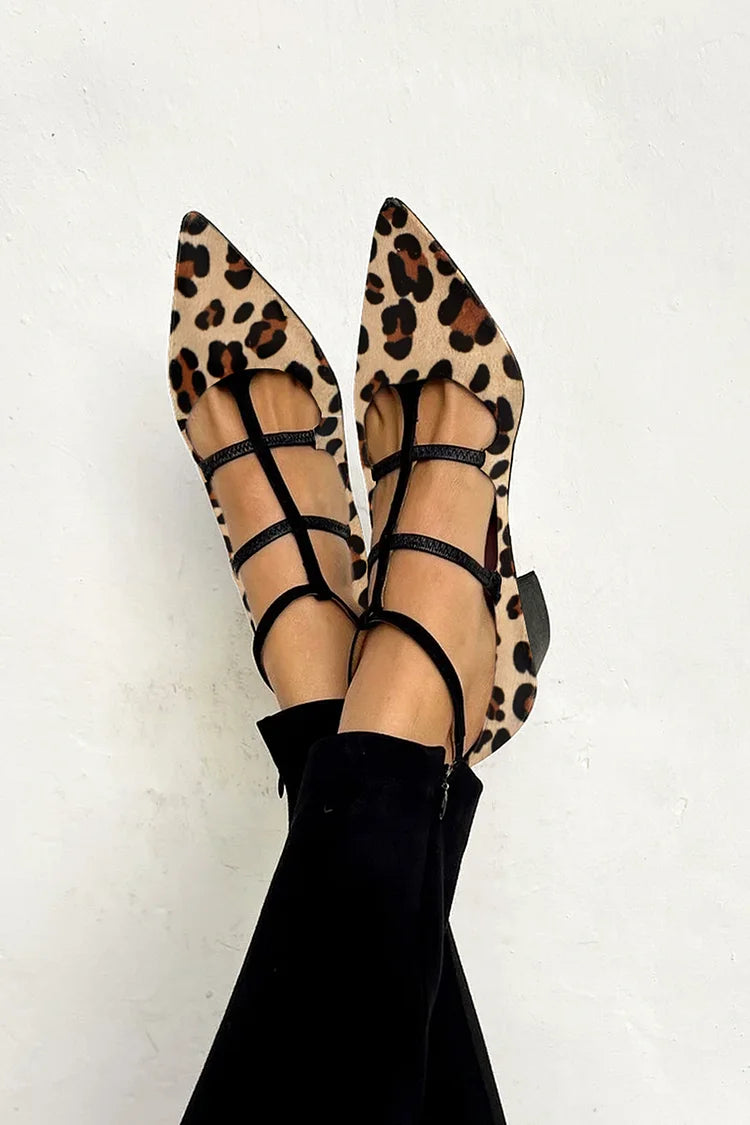 Molly | Leopard Strappy Heels