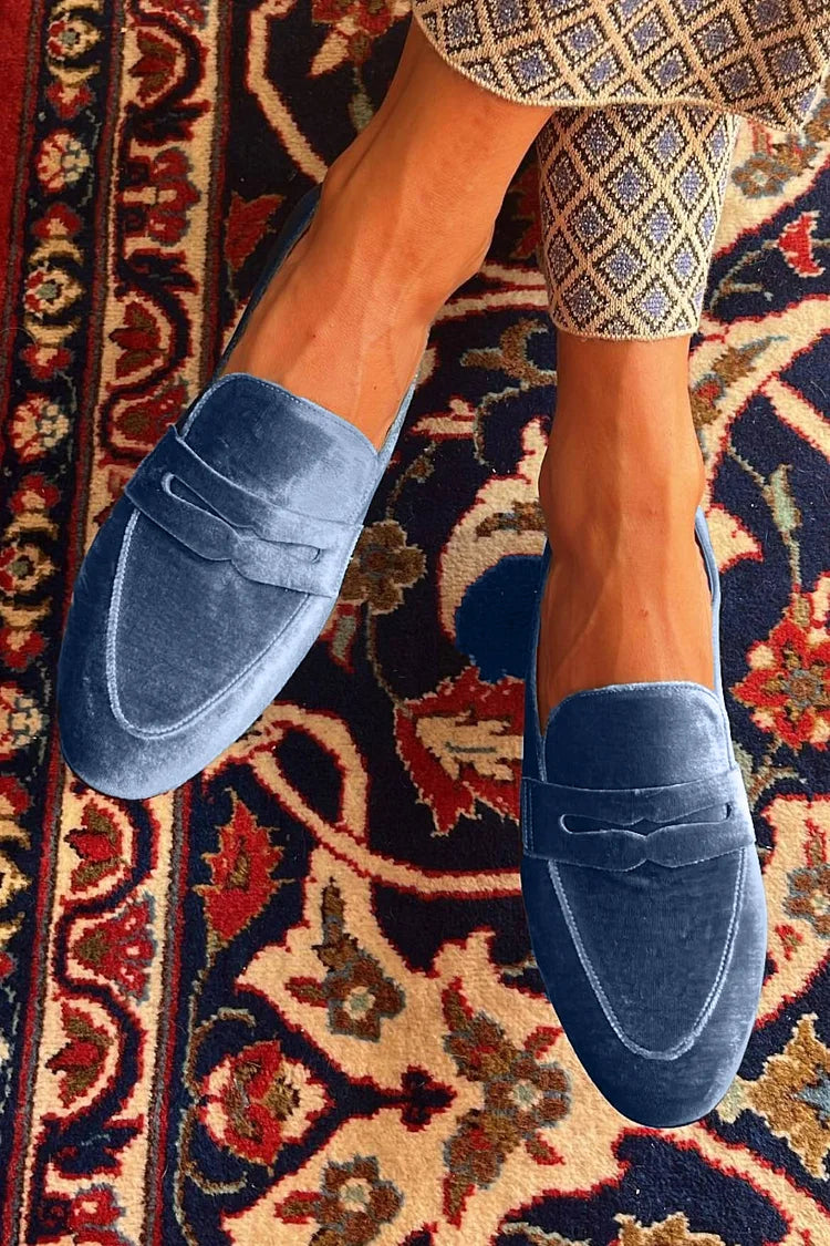 Viviane | Velvet Loafers