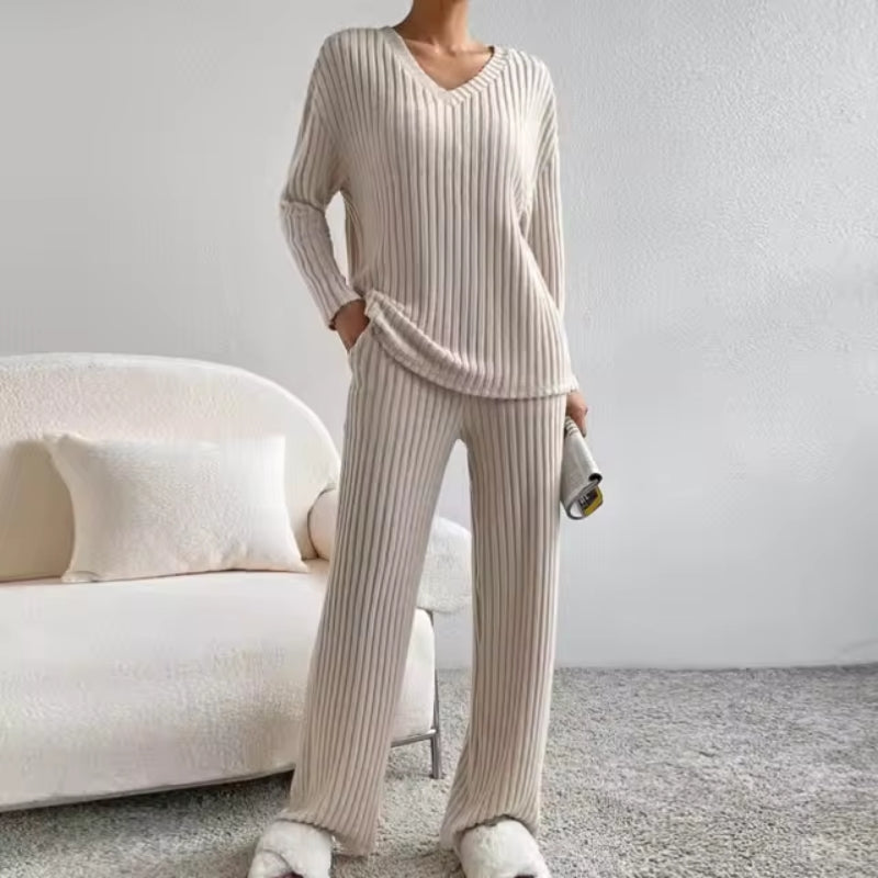 Maxine | Ribbed Knit Lounge Set