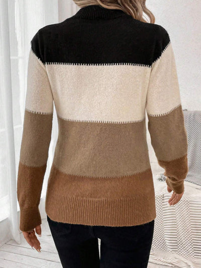 Zoey | Colourblock Knit Sweater