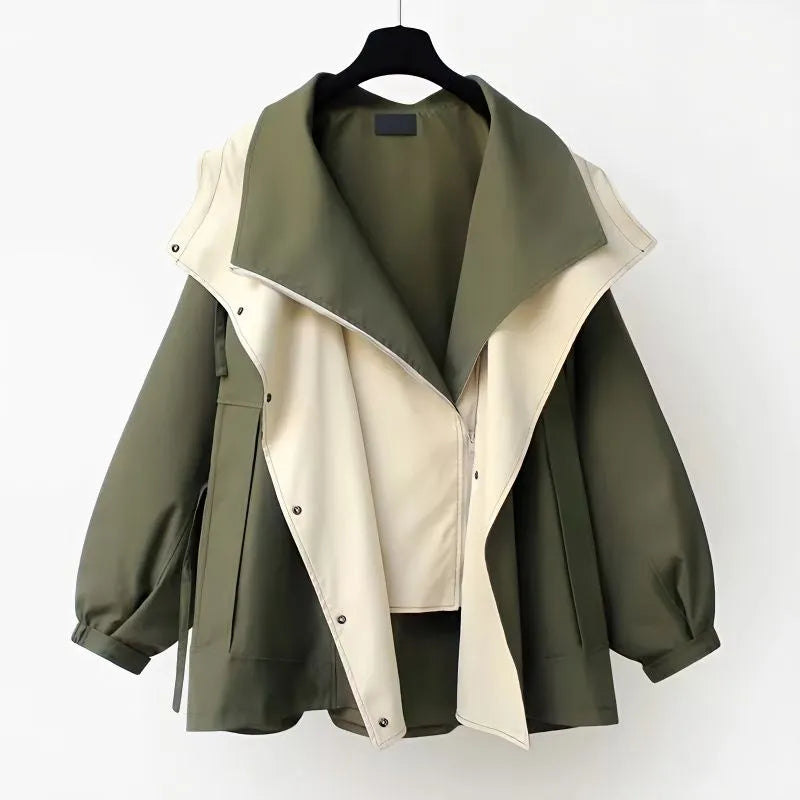 Heather | Two-Tone Layered Jacket