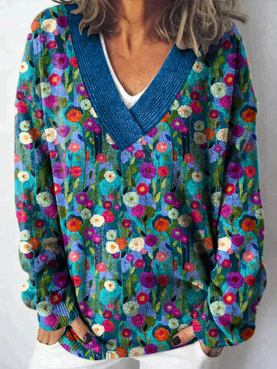 Lacey | Floral Meadow Sweater