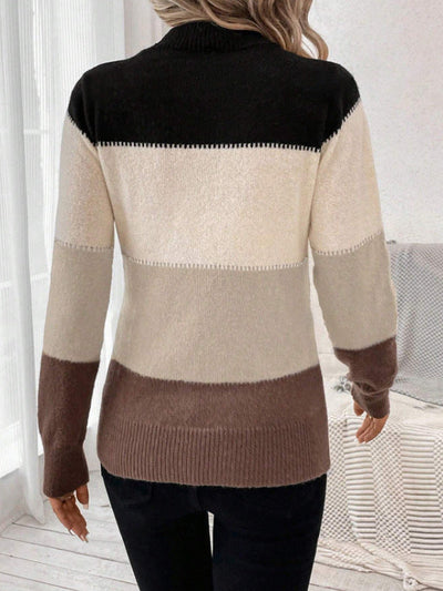 Zoey | Colourblock Knit Sweater
