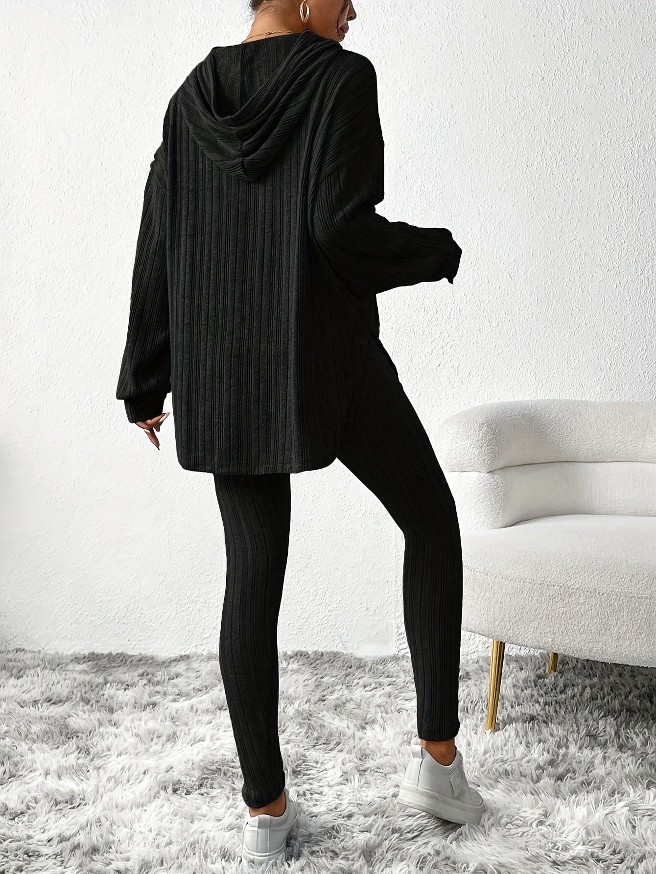 Ingrid | Relaxed Knit Hoodie Set