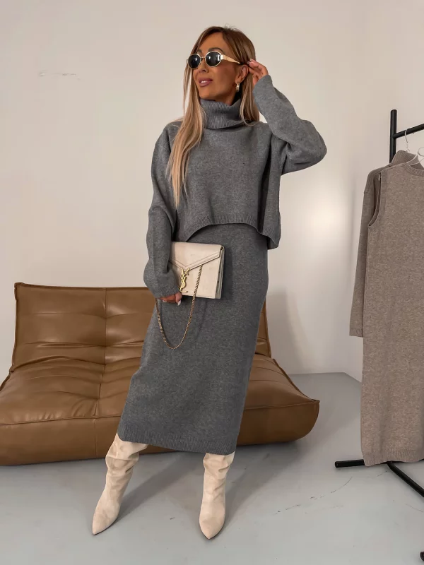 Natasha | Knit Sweater & Skirt Set