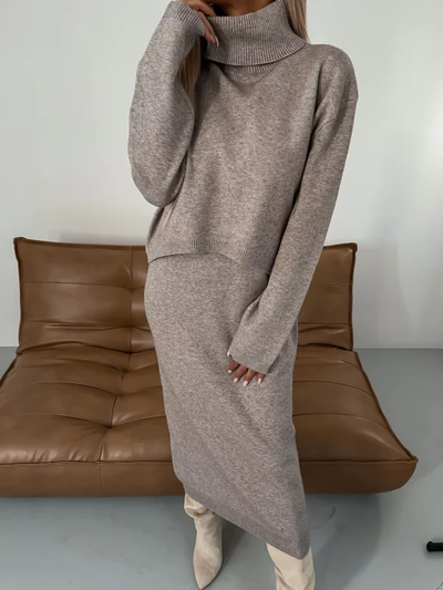 Natasha | Knit Sweater & Skirt Set