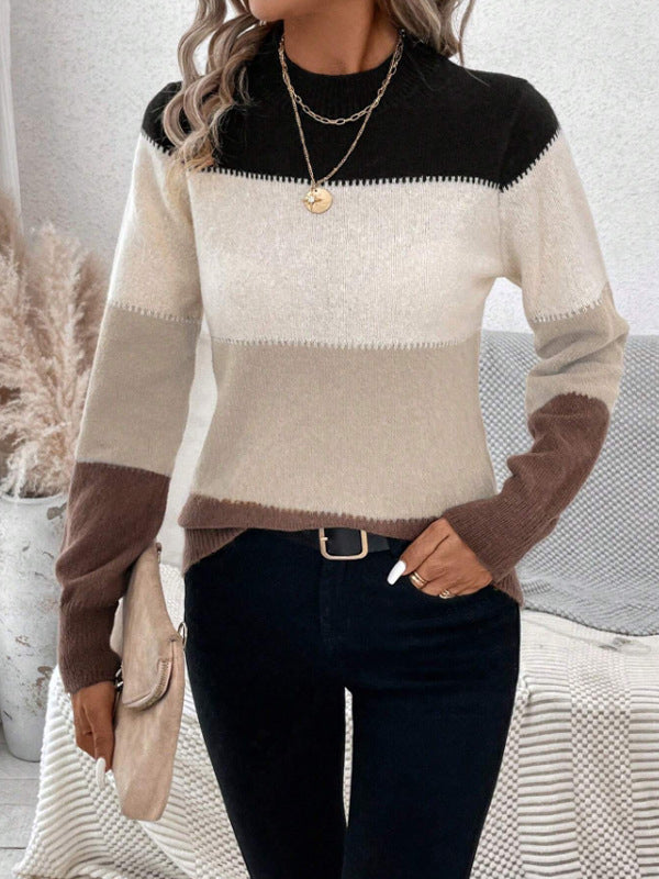Zoey | Colourblock Knit Sweater