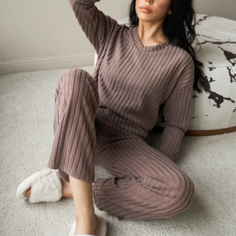 Maxine | Ribbed Knit Lounge Set