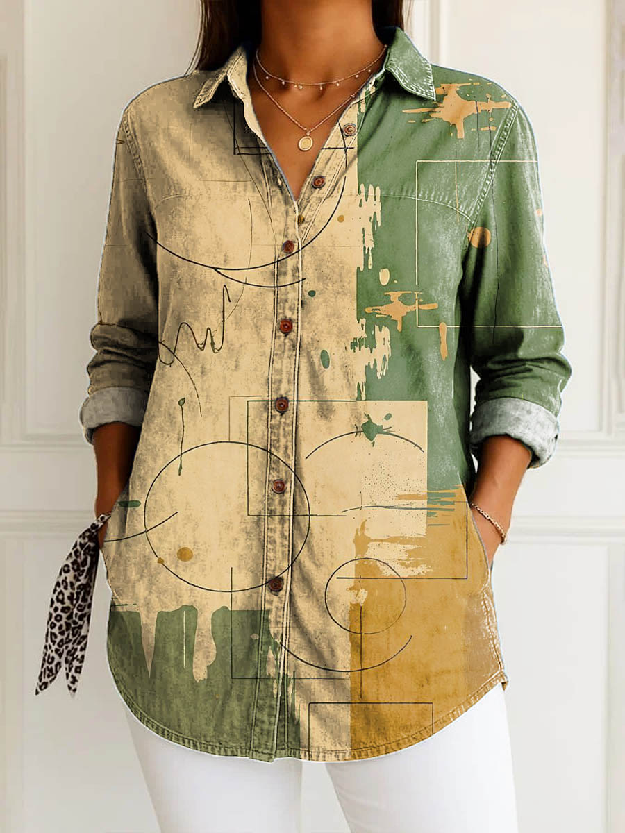 Karla | Abstract Terrain Blouse