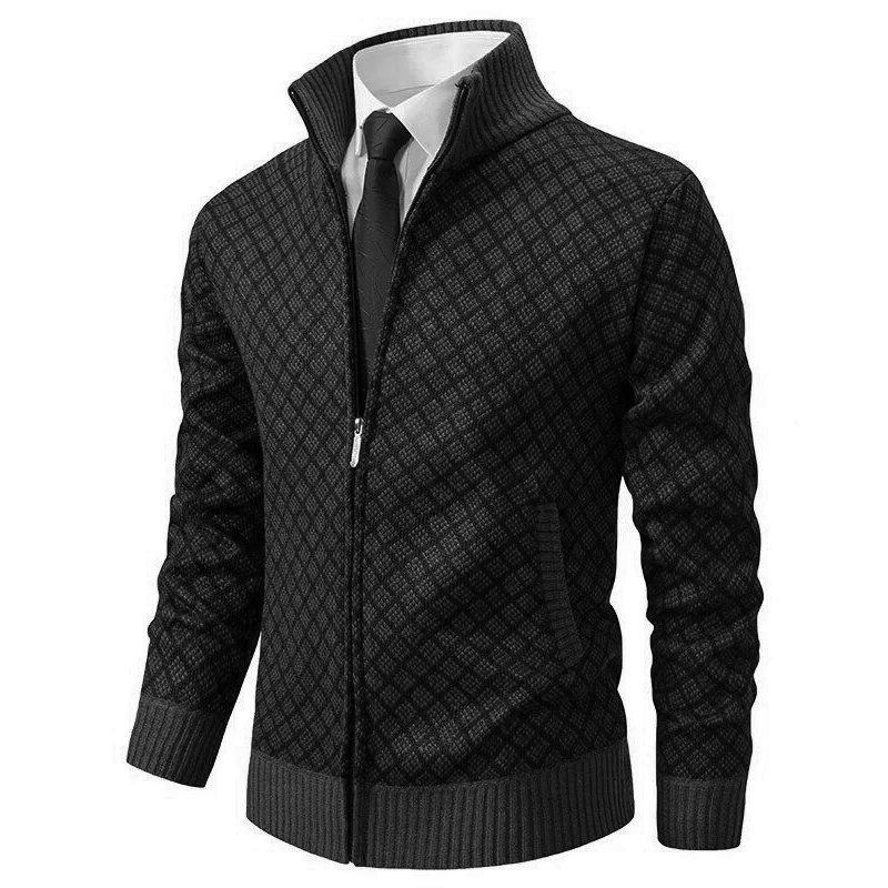 Ashton | Patterned Zip Sweater
