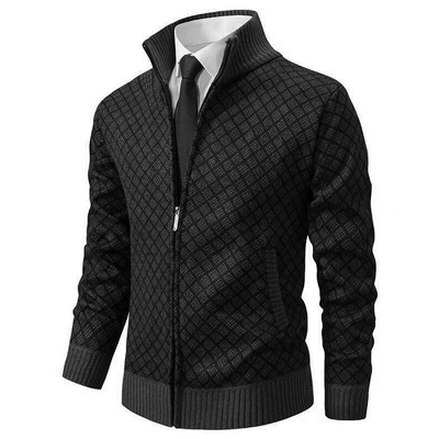 Ashton | Patterned Zip Sweater