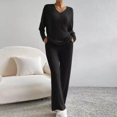 Maxine | Ribbed Knit Lounge Set