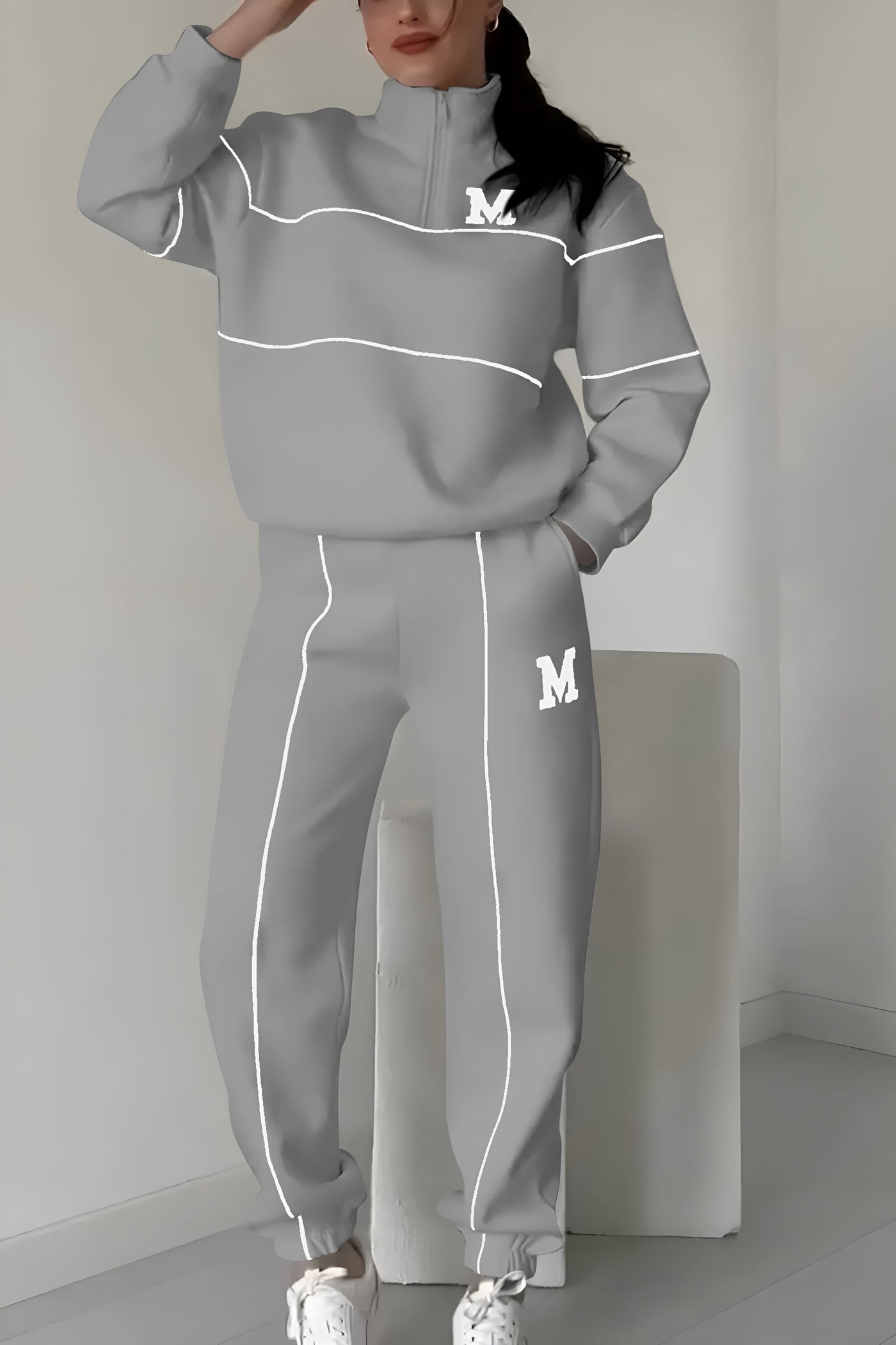 Casey | Sporty Zip Tracksuit