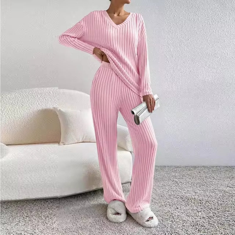Maxine | Ribbed Knit Lounge Set