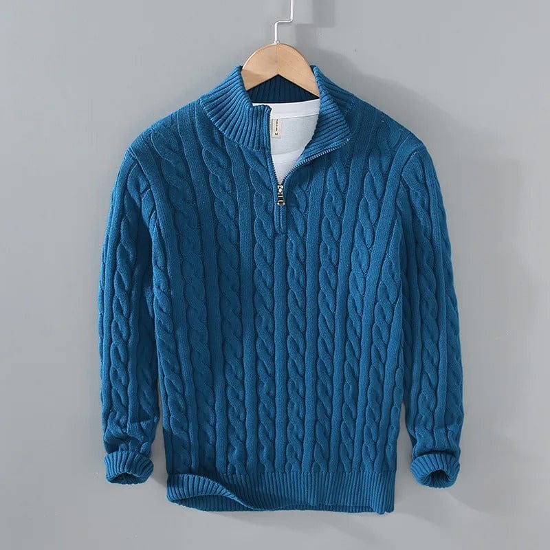 Hunter | Cable Knit Half-Zip Sweater