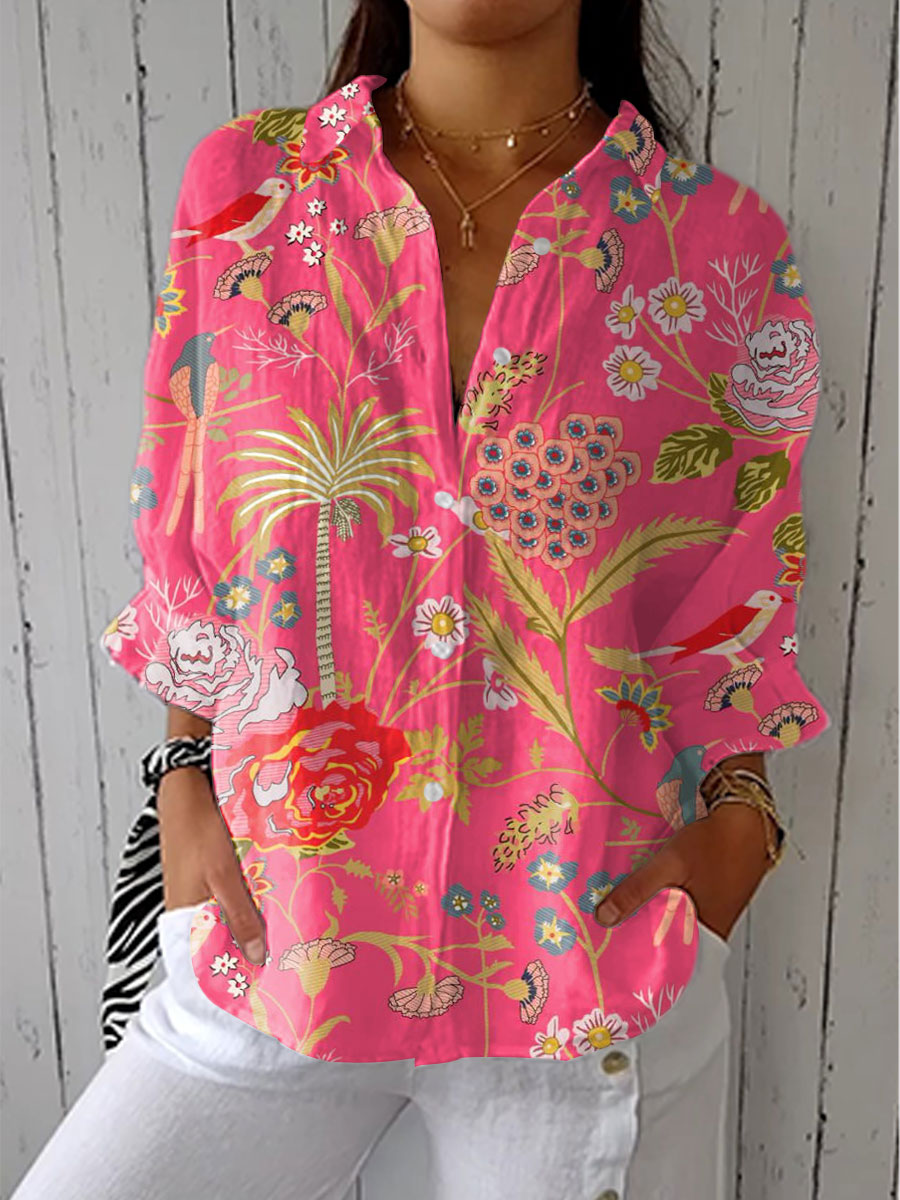 Irene | Tropical Blossom Blouse