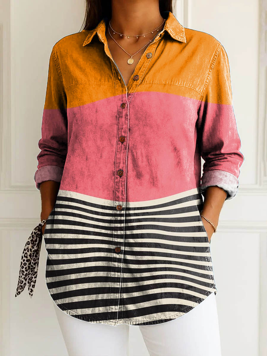 Jody | Vibrant Stripe Blouse