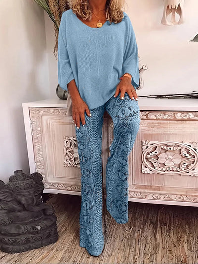 Monroe | Relaxed Knit & Statement Pants Set