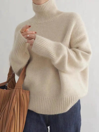 Isabella | High Neck Cashmere Sweater