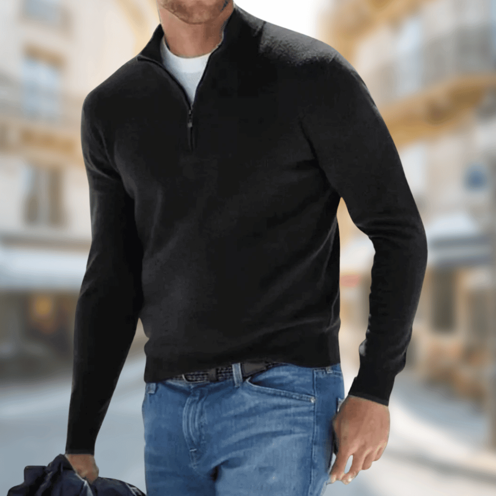 Christian | Half-Zip Knit Sweater