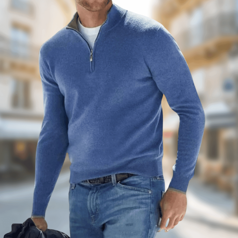 Christian | Half-Zip Knit Sweater