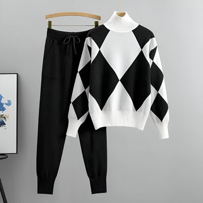 Karina | Diamond Knit Set