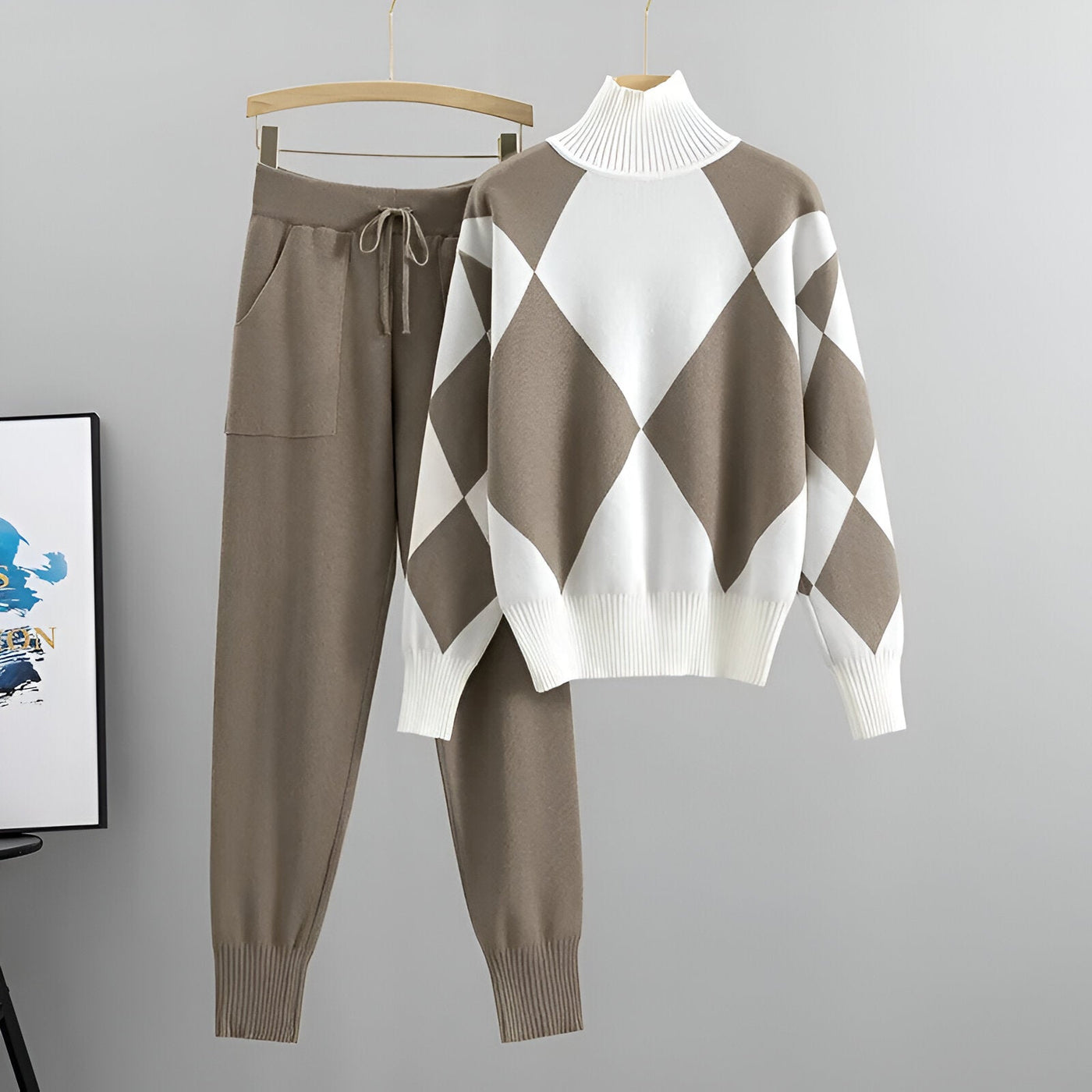 Karina | Diamond Knit Set