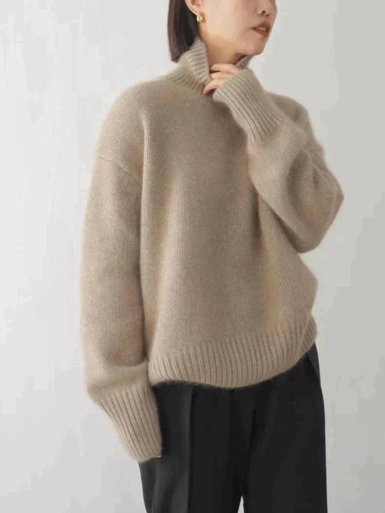Isabella | High Neck Cashmere Sweater