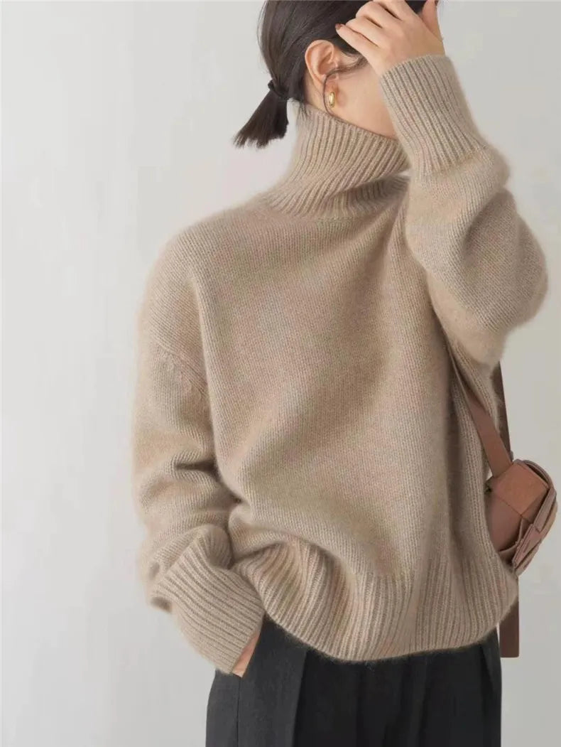 Isabella | High Neck Cashmere Sweater
