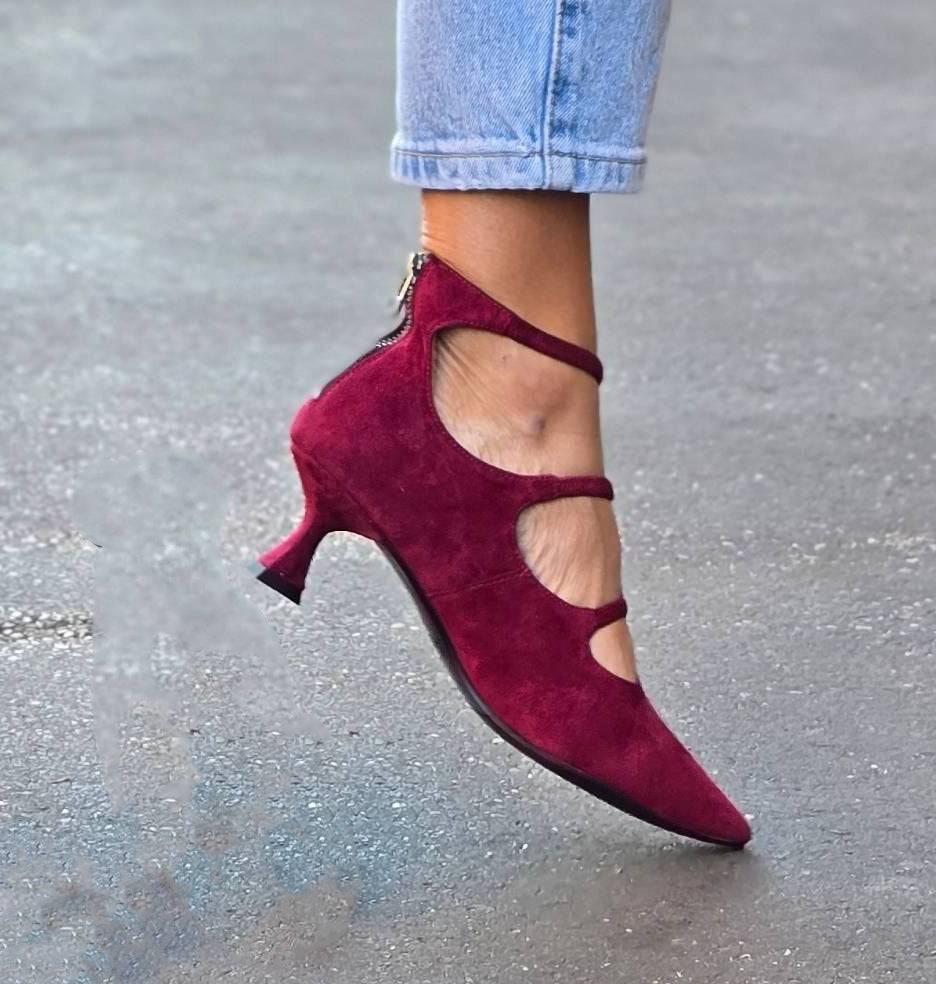 Chelsea | Suede Strappy Heels