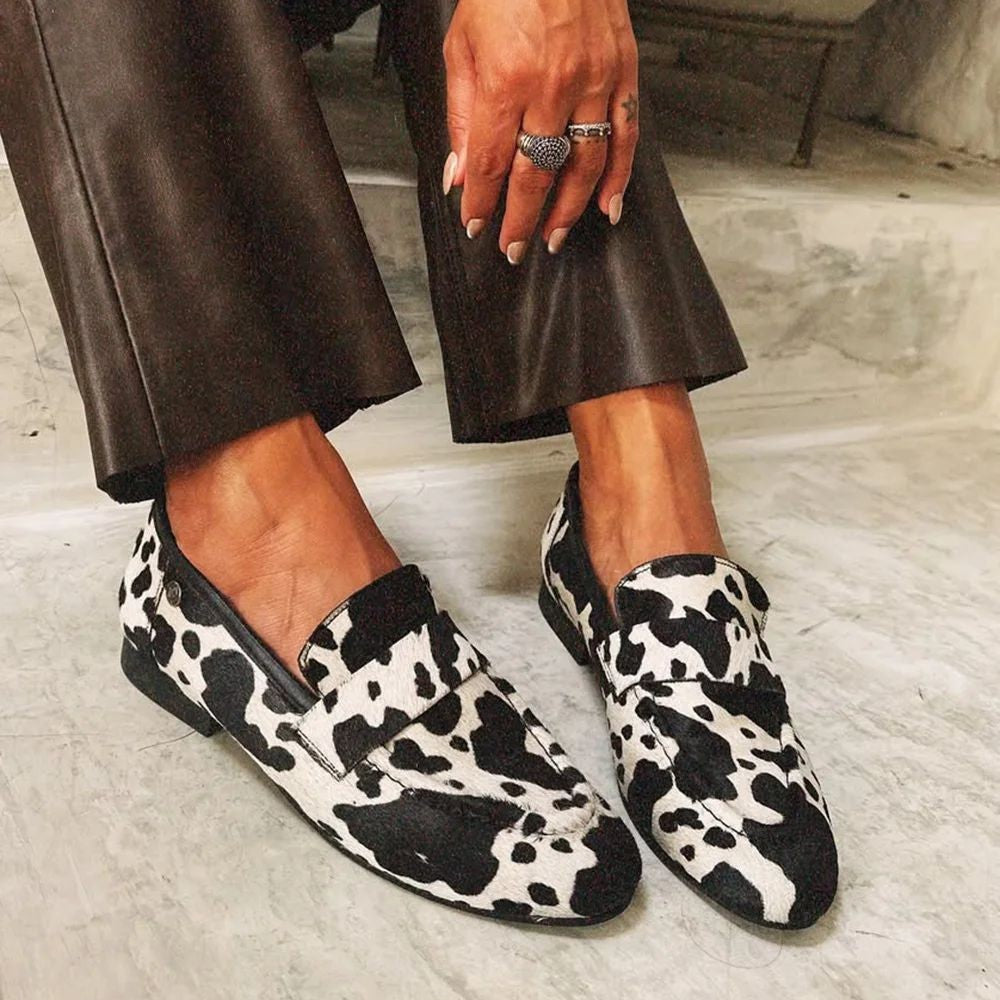 Monique | Cowhide Loafers