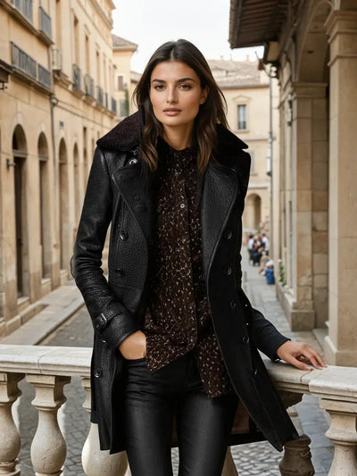 Sadie | Luxe Leather Trench Coat