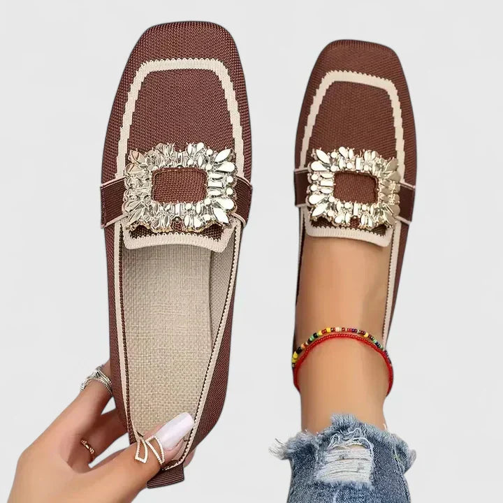 Nikita | Elegant Loafers with Jewel Buckle