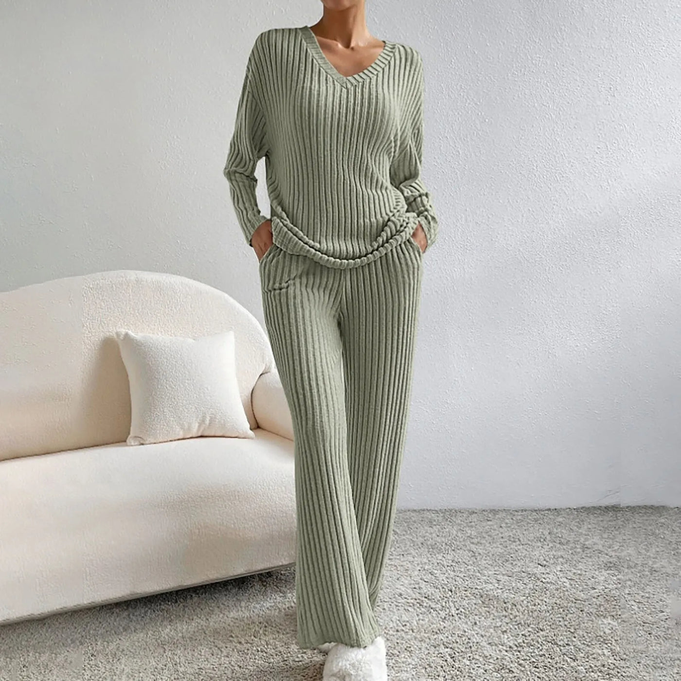 Jasmine | Cozy Ribbed Lounge Set