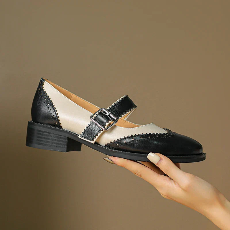 Robyn | Two-Tone Brogue Mary Janes