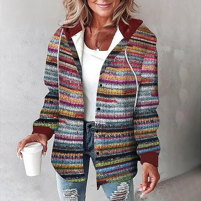 Sofie | Plaid Hooded Jacket