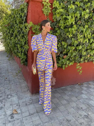 Stella | Vibrant Power Suit Set