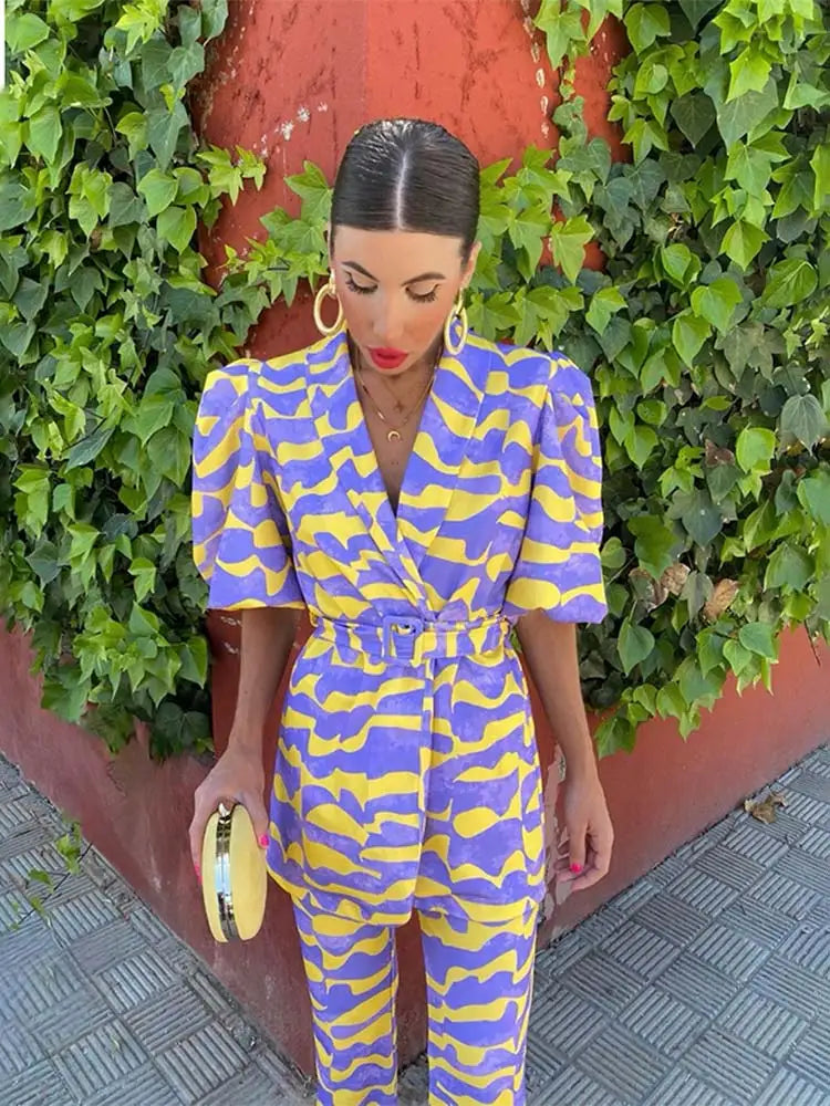 Stella | Vibrant Power Suit Set