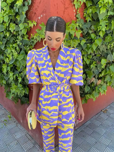 Stella | Vibrant Power Suit Set