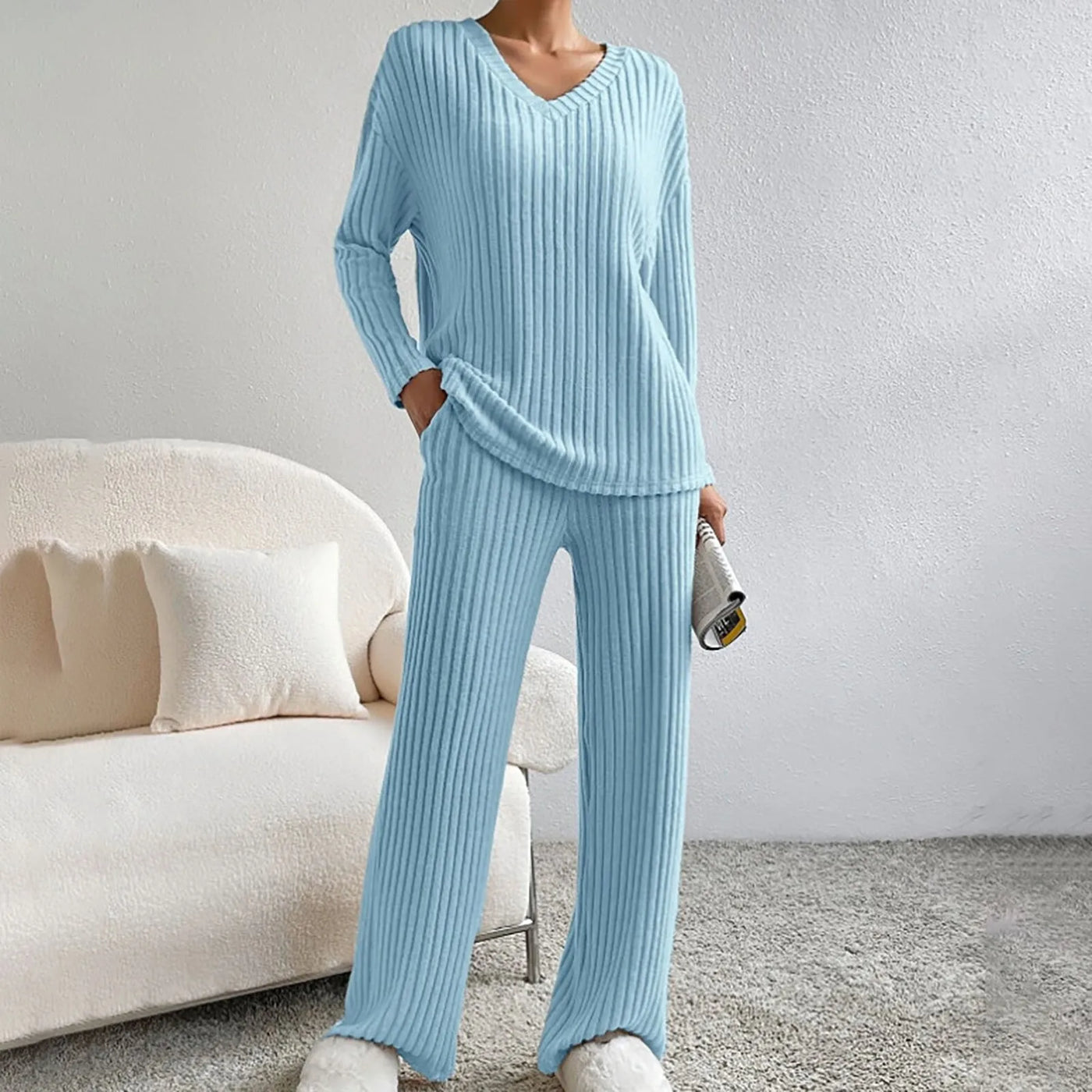 Jasmine | Cozy Ribbed Lounge Set
