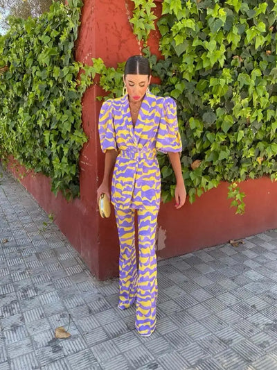 Stella | Vibrant Power Suit Set