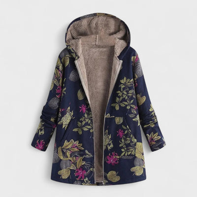 Nadine | Cozy Printed Fleece Coat