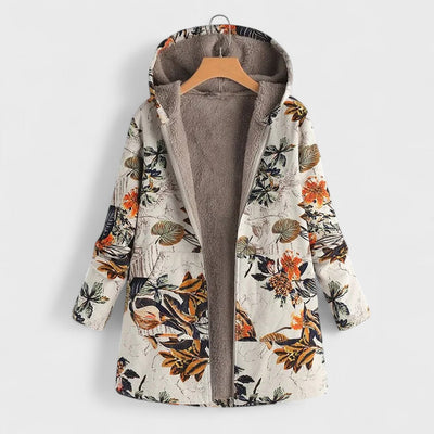 Nadine | Cozy Printed Fleece Coat