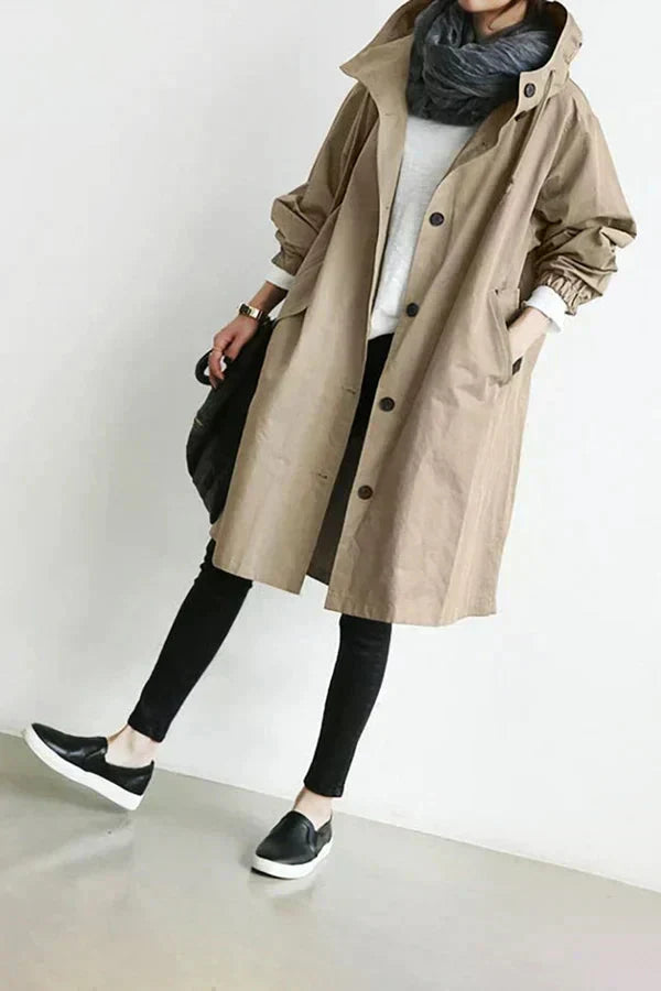 Ellen | Oversized Hooded Coat