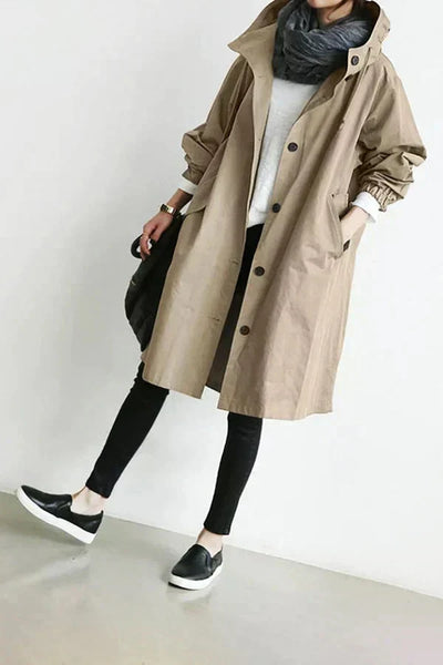 Ellen | Oversized Hooded Coat