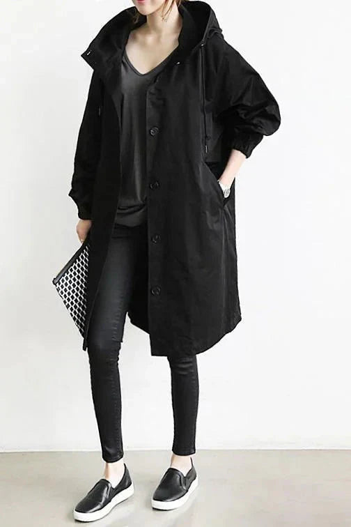 Ellen | Oversized Hooded Coat