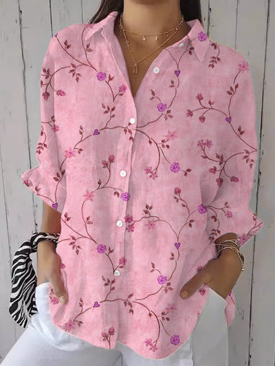Colette | Blue Garden Embroidery Blouse